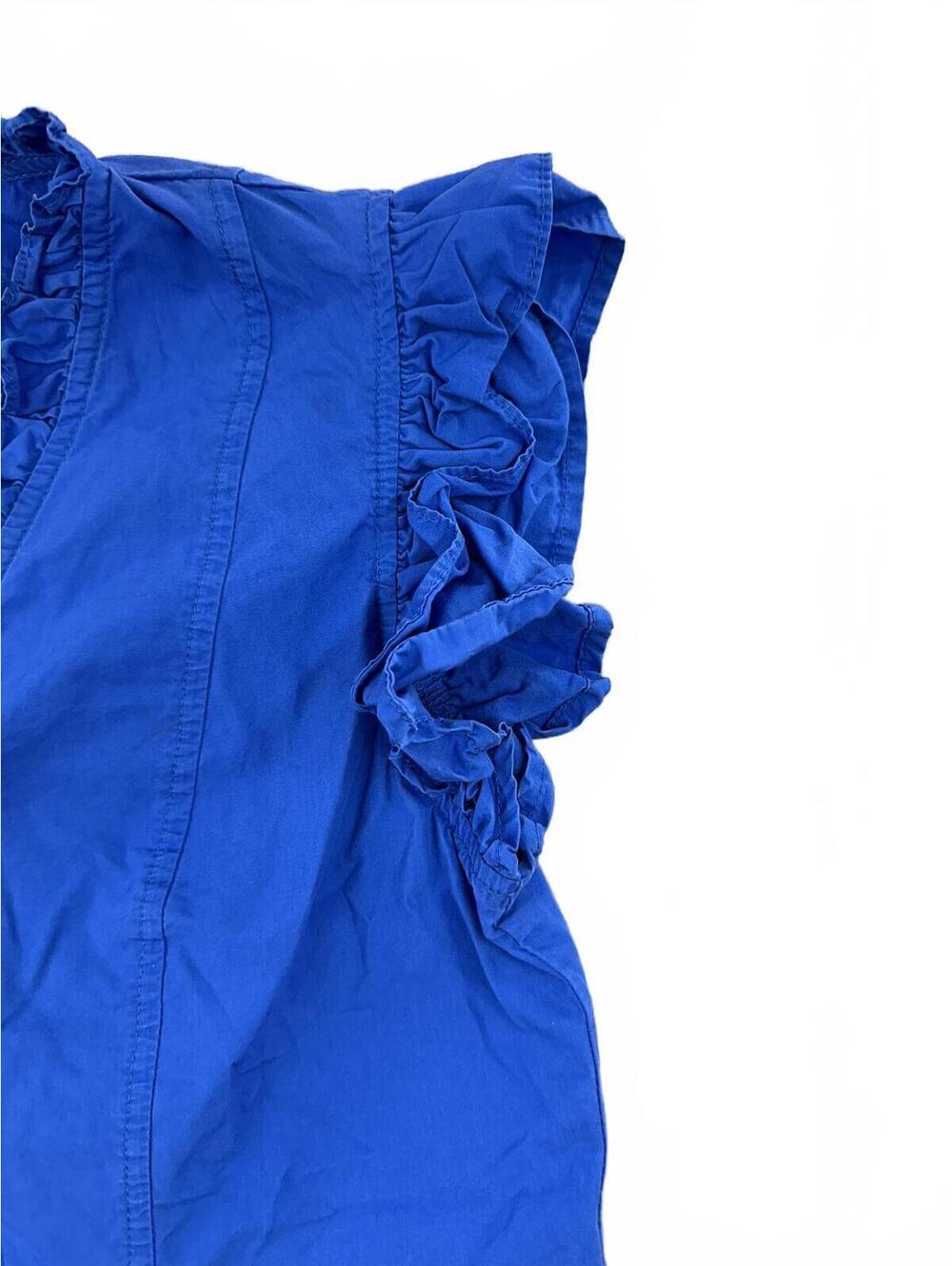 Pinch Blue‎ Ruffle Sleeve Blouse - Picture 5 of 8